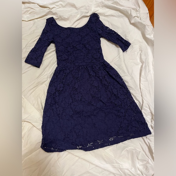 Blue laced dress, xs - Picture 1 of 2